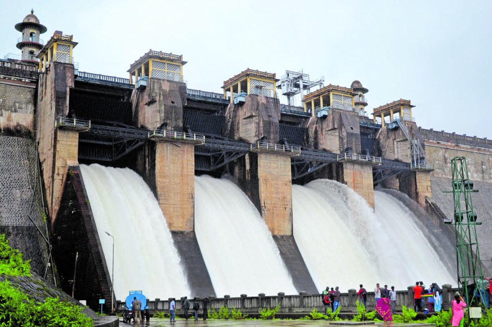 Image result for Kabini dam received an inflow of 40,363 cusec, surge in Cauvery