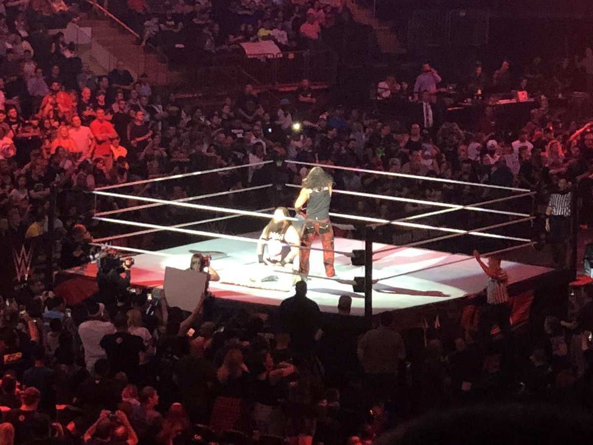 SportsGuy515's tweet photo. @MATTHARDYBRAND and @WWEBrayWyatt successfully retain the #RAWTagTeamTitle tonight at #WWEMSG! https://t.co/TcvWzpKKXi