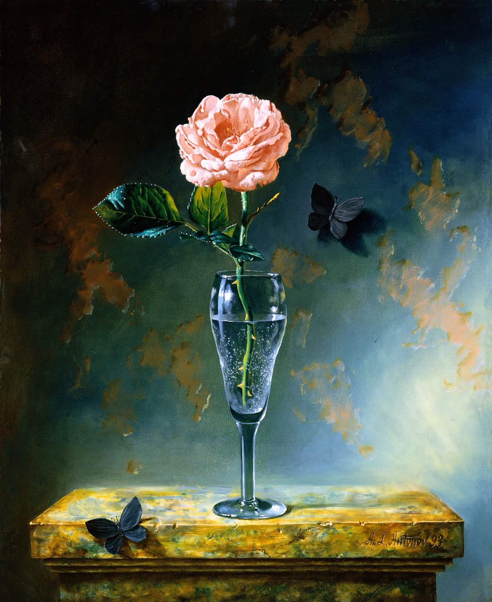 #TheNewPainting

Dear Friends &amp; #art lovers,⚘

Where do you currently live?
Is art popular in your country?
Have you ever been to an art museum, exhibit, or gallery?
Thank you!⚘

#HistoryofPainting
👨‍🎨 Alexei Antonov, is an Russian-born American painter.

🎨 Black butterflies
