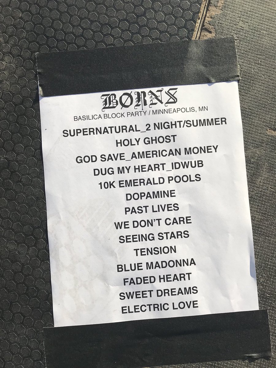Here we go! And it’s about to get reels! <a href="/bornsmusic/">BØRNS</a> @KeriandGreg #Cites97BBP <a href="/BasilicaBP/">Basilica Block Party</a>