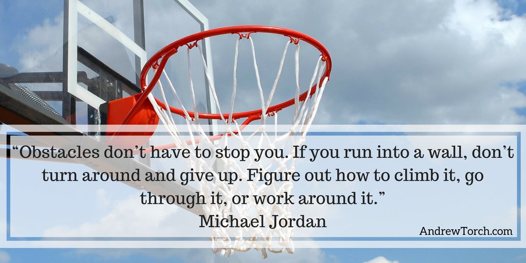 Andrew_Torch's tweet image. Climb it. Go through it. Work around it. You Can Overcome Every Obstacle!