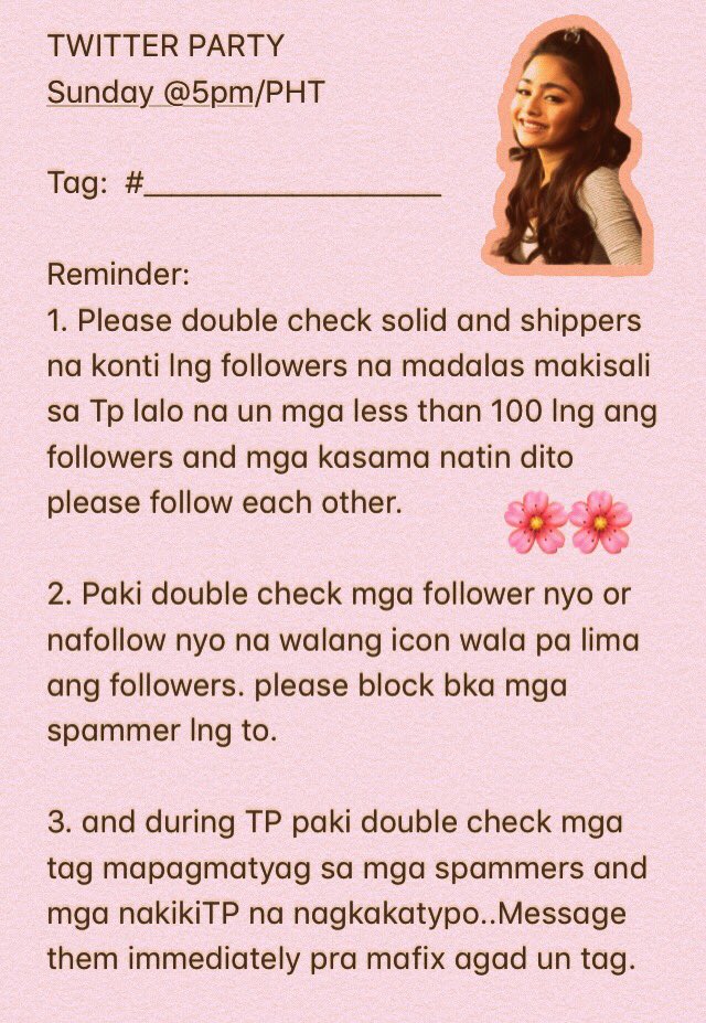 vivoreean's tweet photo. Reminder for TP later.
by @VivoreeU

Ps: This reminder is applicable for any tp.
Pps: I erased the tag for later kasi bawal mag release ng tag hangga’t hindi pa tp. Baka pagalitan ako ni Admin haha

I hope you’ll read it.

VIVOREE YTSongCoverSoon https://t.co/pKwlnWYYnM