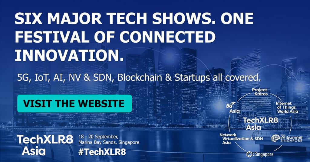 TechXLR8's tweet photo. #TechXLR8 Asia is coming to Singapore this September! Attend to get the latest on #5G, #IoT, #AI, #startups, #blockchain, #NV and #SDN! Visit the website → https://t.co/t0e2WvXhsk 1 ticket means access to #5GAsia,#IoTWorldAsia #AISummitSingapore #NVAsia &amp; #ProjectKairos! https://t.co/5AhBKbUJiT