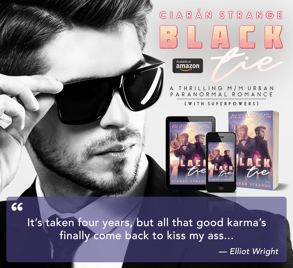 SparrowArchives's tweet photo. It's Saturday night. 
Do you know where that "celebrity wankbucket" you're supposed to be bodyguarding is...?

Get Book 1 of the #SparrowArchives, Black Tie, in eBook or Paperback format: https://t.co/GUSGFj4Yv8

#MMRomance #LGBTQ #LGBTPride #GayRomance #Yaoi #IndieAuthor #RESIST https://t.co/zXYe1mJ8dg