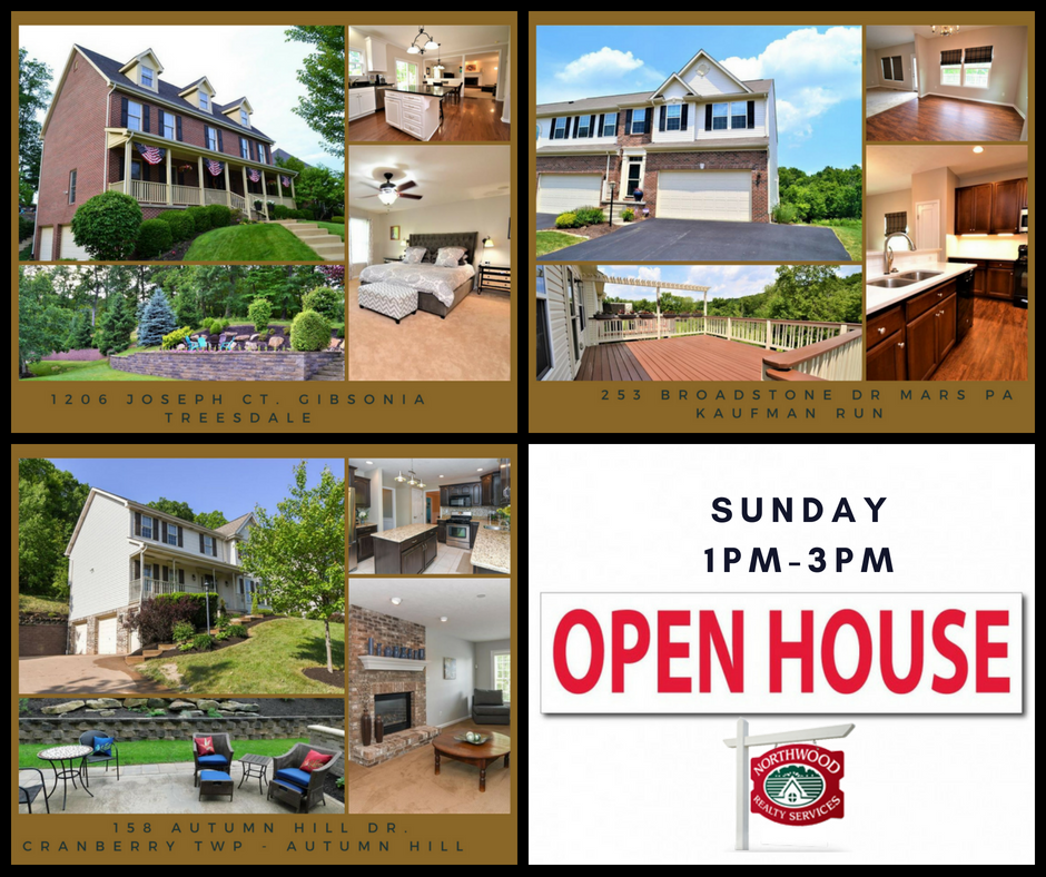 PittsburghRelo's tweet photo. his Sunday you can tour 3 espectacular homes in Gibsonia (Treesdale), @cranberry_twp (Autumn Hill) and Adams Twp. (Kaufman Run) If you want a private tour call me at 412-641-9514 @northwood_rty  #pittsburgh #relocation https://t.co/o170GuqH87