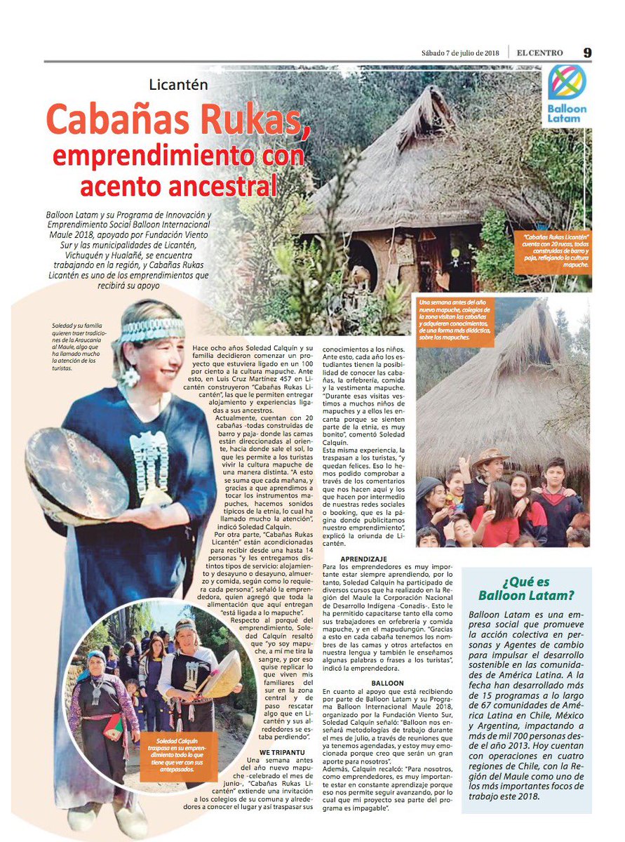 La importancia de mostrar la diversidad de #chile desde la expresión máxima de la cultura, nuestra gente. Hay un sin fin de cosas increíbles pasando y se necesitan estos espacios para los muchas veces #innovadoresinvisibles seguimos con todo #balloonmaule
