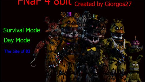 Fnaf Fan Games On Twitter Fnaf 4 8 Bit Free Roam Fnaf