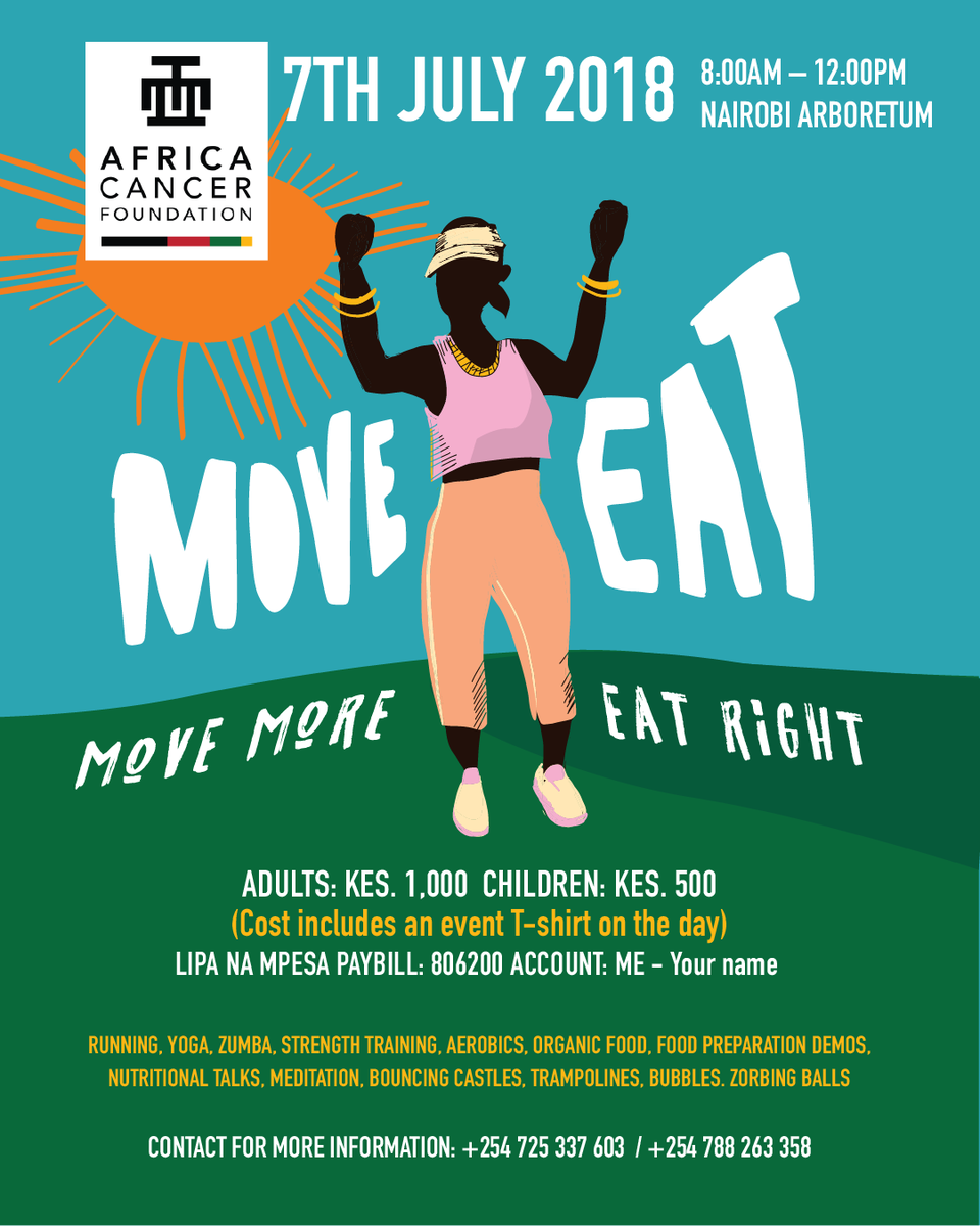 TumainiCancerIn's tweet photo. Our friends @AfriCF held their #MoveEat event at @nbiarboretum yesterday and we were well represented by Eric Murimi

In his words, "The outdoor event was fun but I went home exhausted 😓"
That means it was successful, right? 😋

#MoveMore #EatRight🍽 #BeatCancer🥊

#CancerEvent https://t.co/pUCiY0fqPp