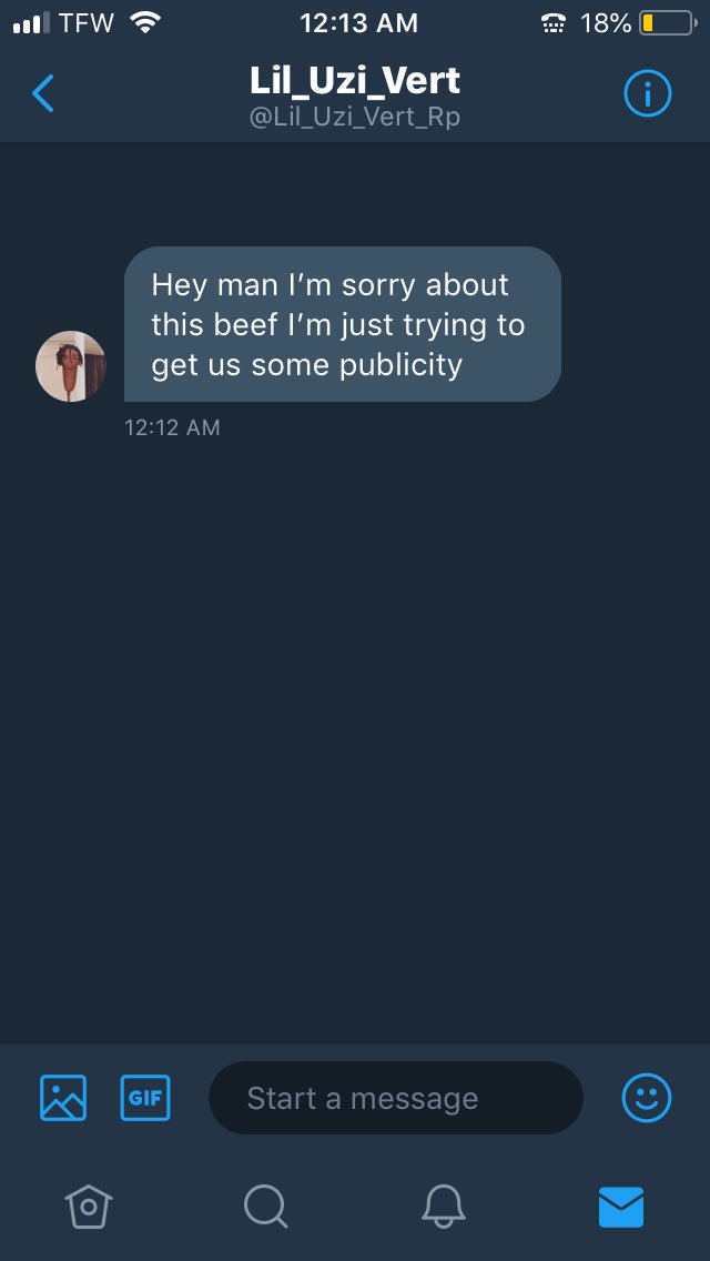 Yoooooooo this dude a pussy 😂😂😂😂 @Lil_Uzi_Vert_Rp