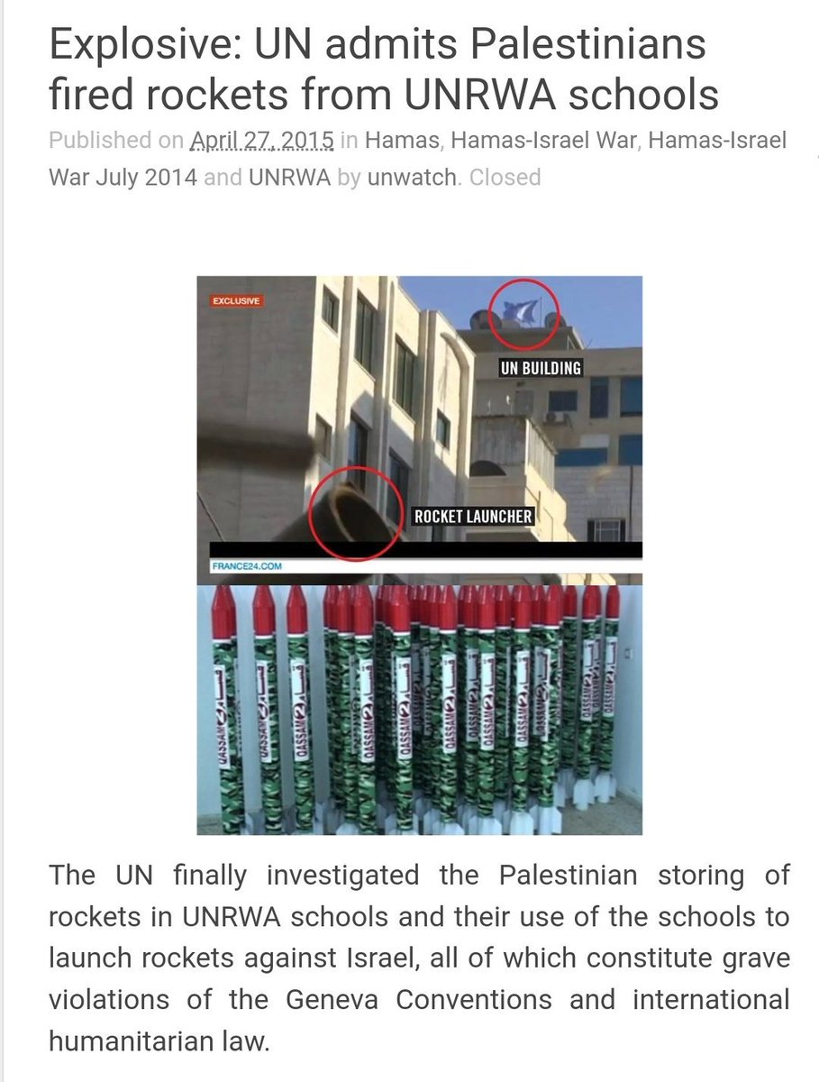 @MohammedAAdar @UNRWA This the unrwa school that Hamas launch missiles to Israel ?!?