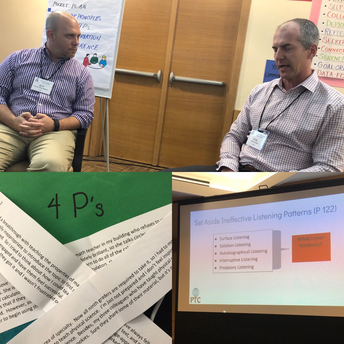 colorfullifePTY's tweet photo. Practicing the 4 P’s to improve listening #PTC2018 https://t.co/psQJVCm2kA