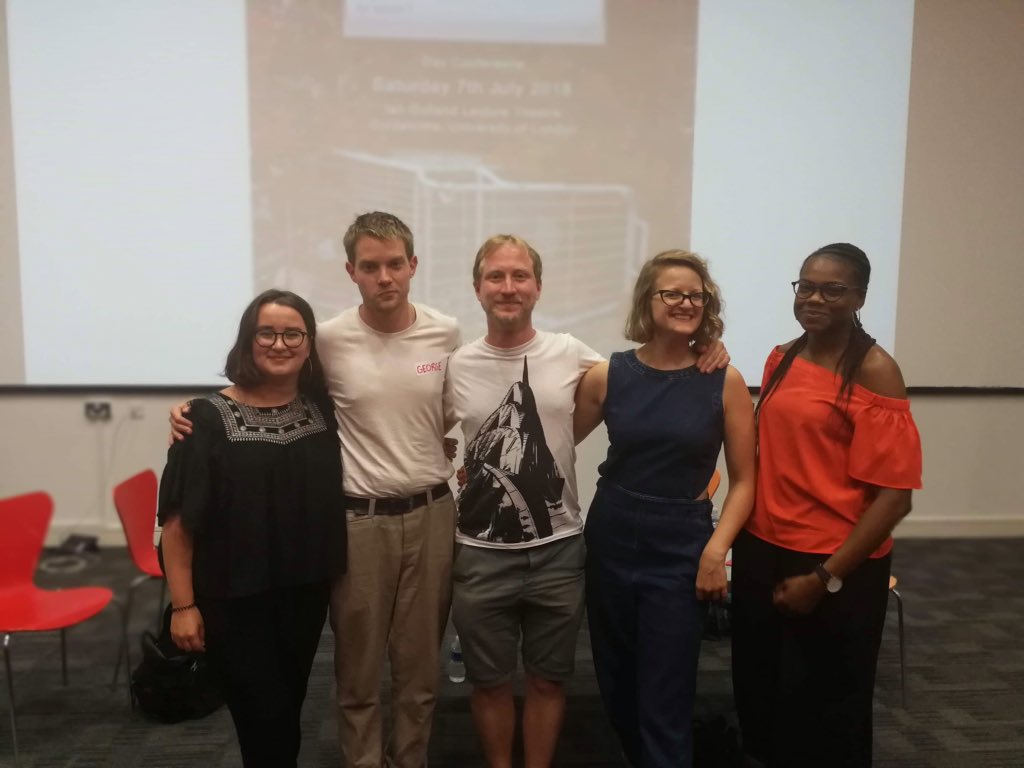 The amazing panelists at @NseGoldsmiths mobilising new economic futures! Thanks so much <a href="/lydiakathleenh/">Lydia Hughes</a> for speaking all thing @ClassInquiry, <a href="/andSamiah/">Samiah Anderson</a> for discussing her work with Grenfell, and Simon and Lucy from <a href="/LDNRentersUnion/">London Renters Union</a>. #NSEthinking #autonomyoverfootball