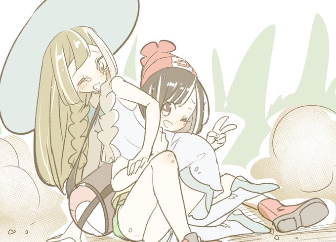 転んだリーリエをナイスキャッチ 