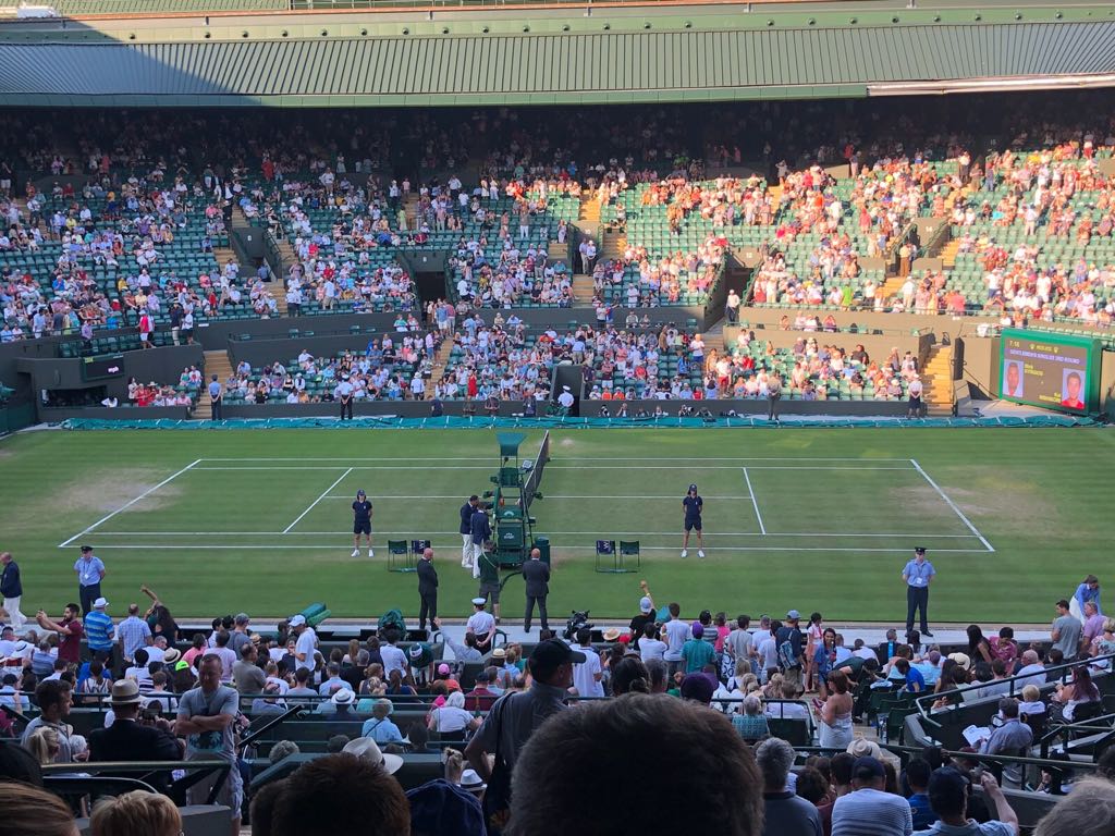 An evening <a href="/Wimbledon/">Wimbledon</a>. Amazing!#wimbledon2018
