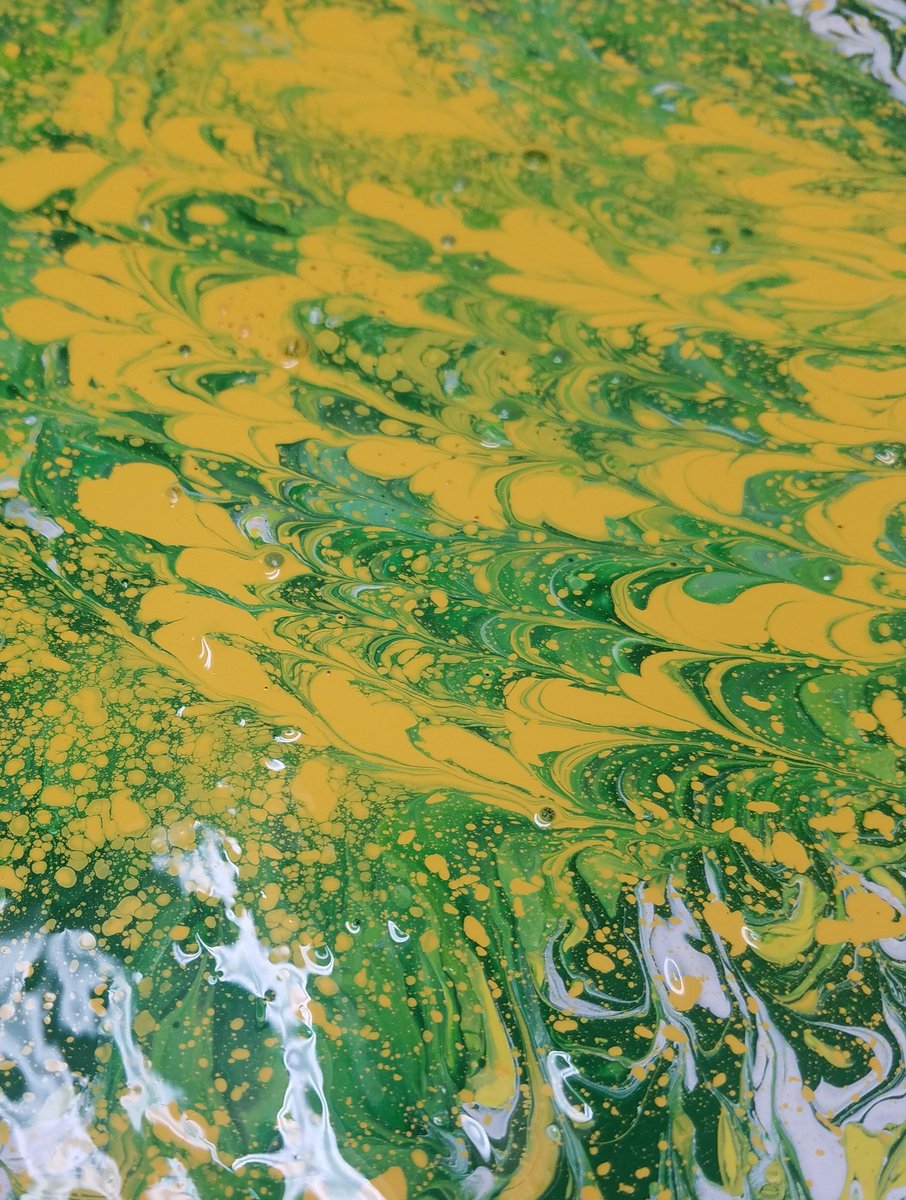 ritualoart's tweet image. #abstract #greenvibes #paintprocess #ritualo