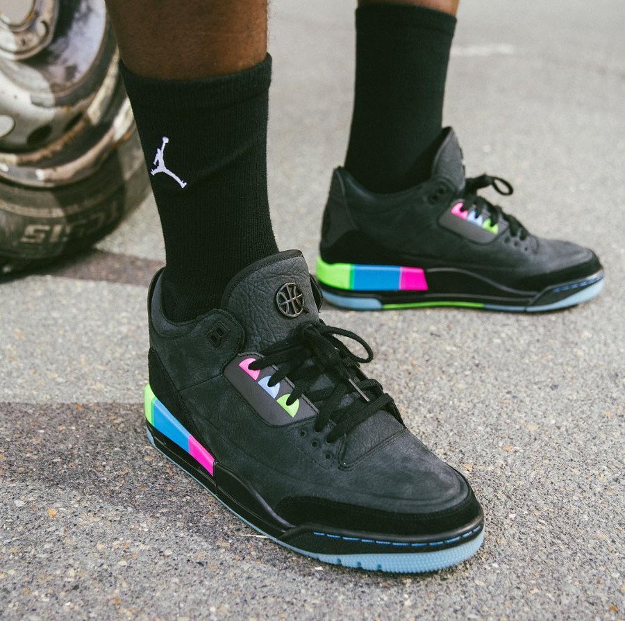 jordan 3 quai 54 on feet