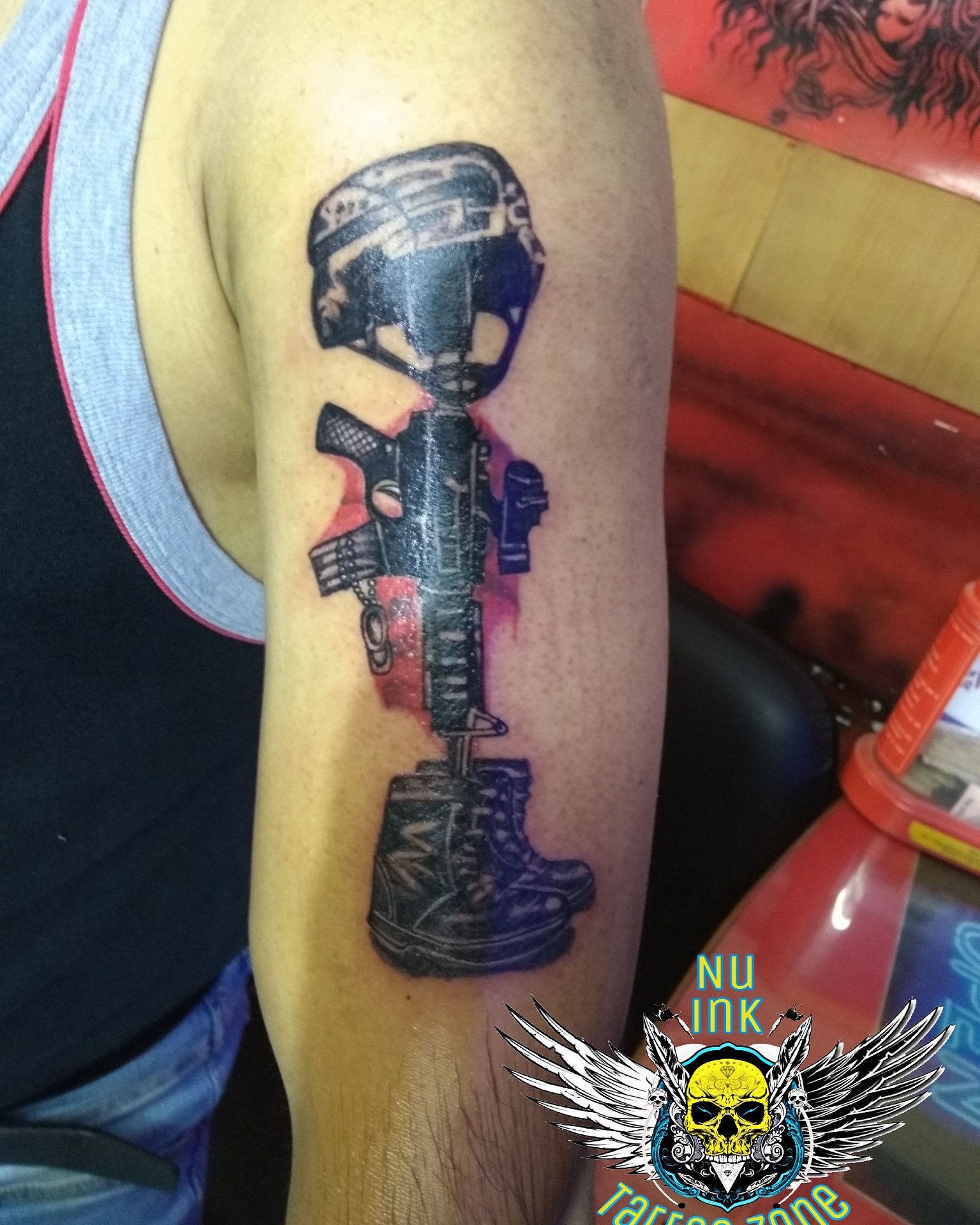 Nu Ink Tattoo Old Soldiers Never Die They Just Fade Away All Gave Some Gave All Some Nu Ink Tattoo Zone Ajmer T Co Ubd8imu0au T Co Qcwzfypxhz Twitter