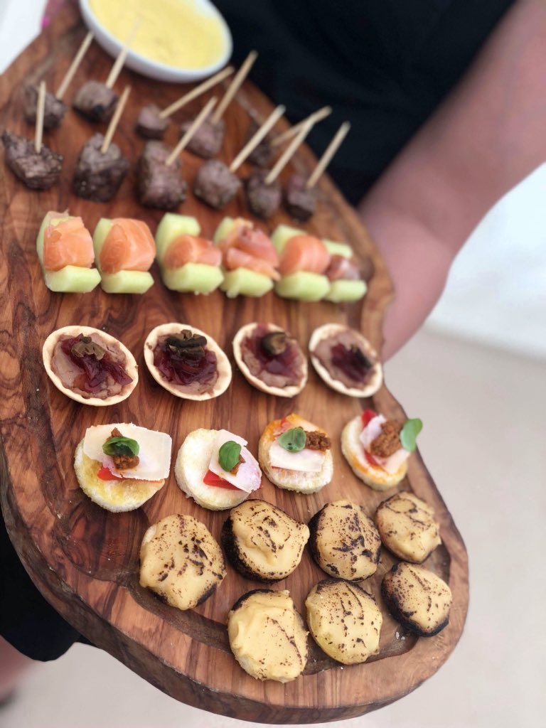 Beautiful Summer wedding catering for Sarah &amp; Matt in Llanrhystyd yesterday. Congratulations to the newly weds #summerwedding #weddingcatering #wales #tomholden #staffpic holdenscatering.com