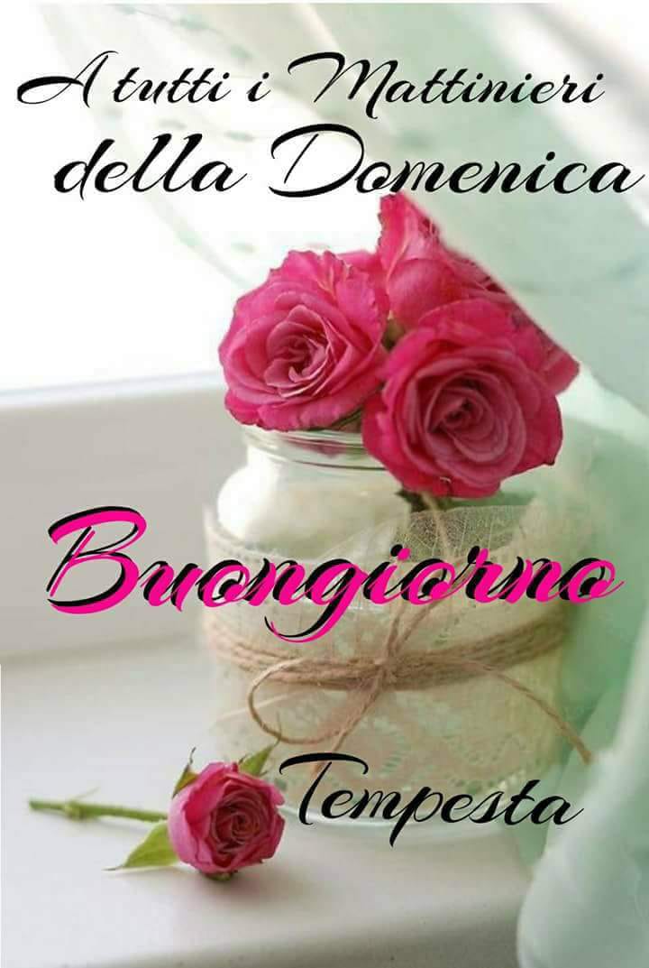 Deriu Mariaregina Buongiorno Care Dolcissima Domenica Mattina A Voi