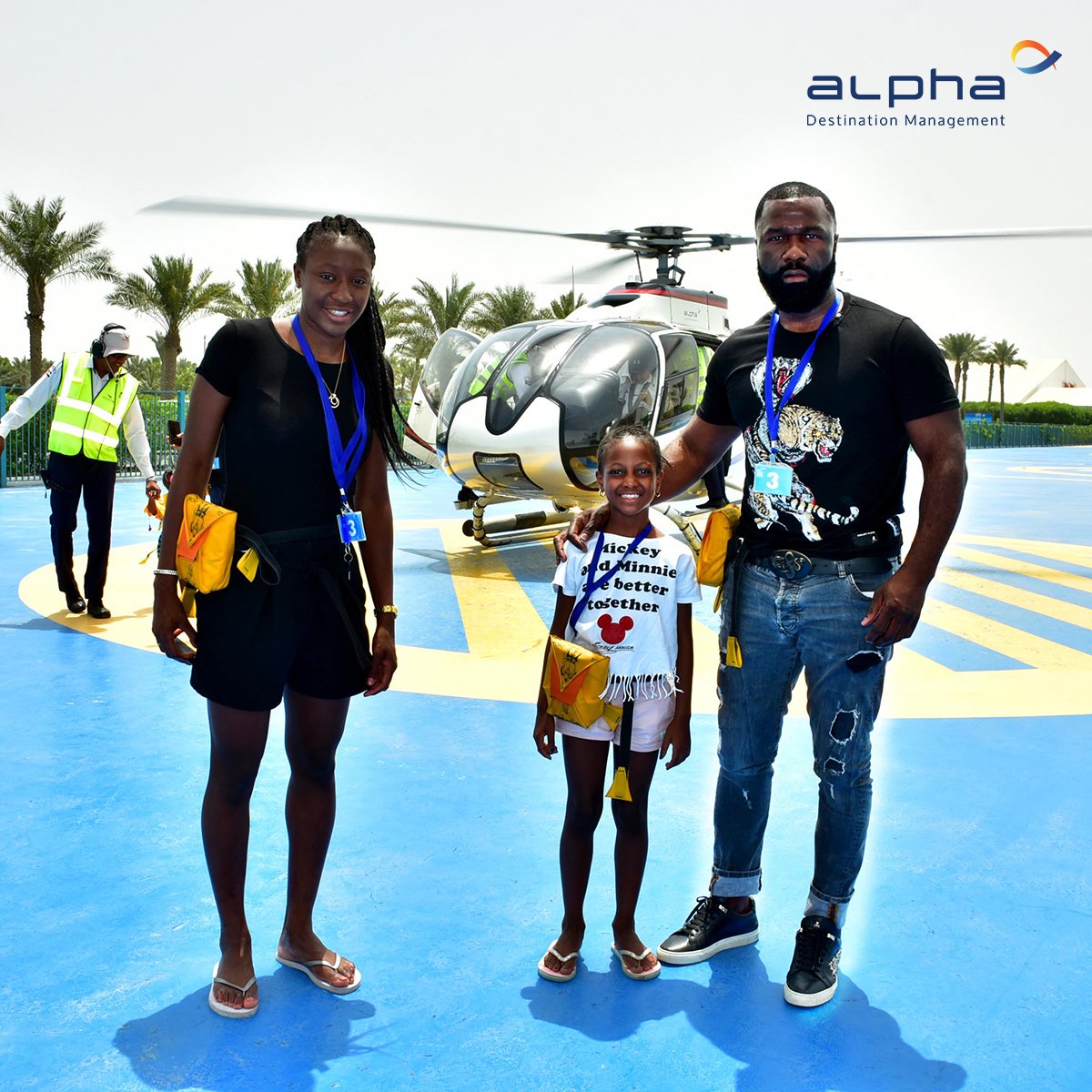 alphatoursae's tweet photo. Cesar Mavacala, Fatouma Diani, Imran Diane, Habie Diani and Kadidiatou Diani from France took to the skies for a unique perspective of Dubai’s iconic attractions.
#AlphaTours #AlphaToursDubai #AlphaDMC #AlphaToursAe #FlyHighDubaiHelitours #Dubai #VisitDubai #Dxb #MyDubai https://t.co/uqmiaIAbLG