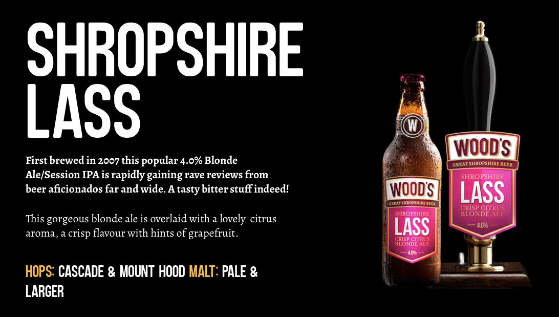 Our gorgeous blonde ale Shropshire Lass is definitely one to try! With a lovely citrus aroma and a crisp flavour with hints of grapefruit, don't miss out on tasting the bitter with rave reviews from beer aficionados far and wide! 

#shropshirelass #thewoodbrewery