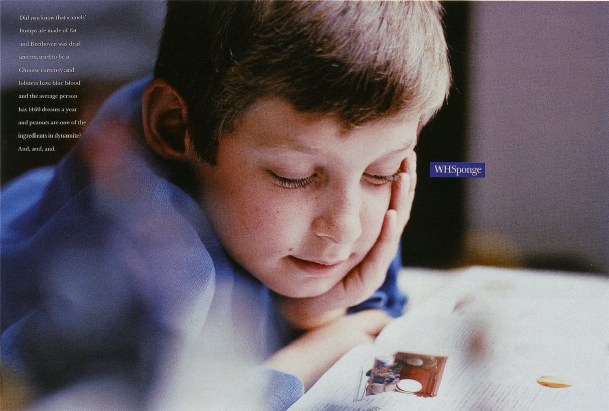 ReadMeLKP's tweet image. A campaign for WH Smith from the 1990s. Lovely writing.