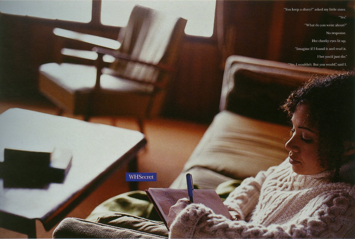 ReadMeLKP's tweet image. A campaign for WH Smith from the 1990s. Lovely writing.