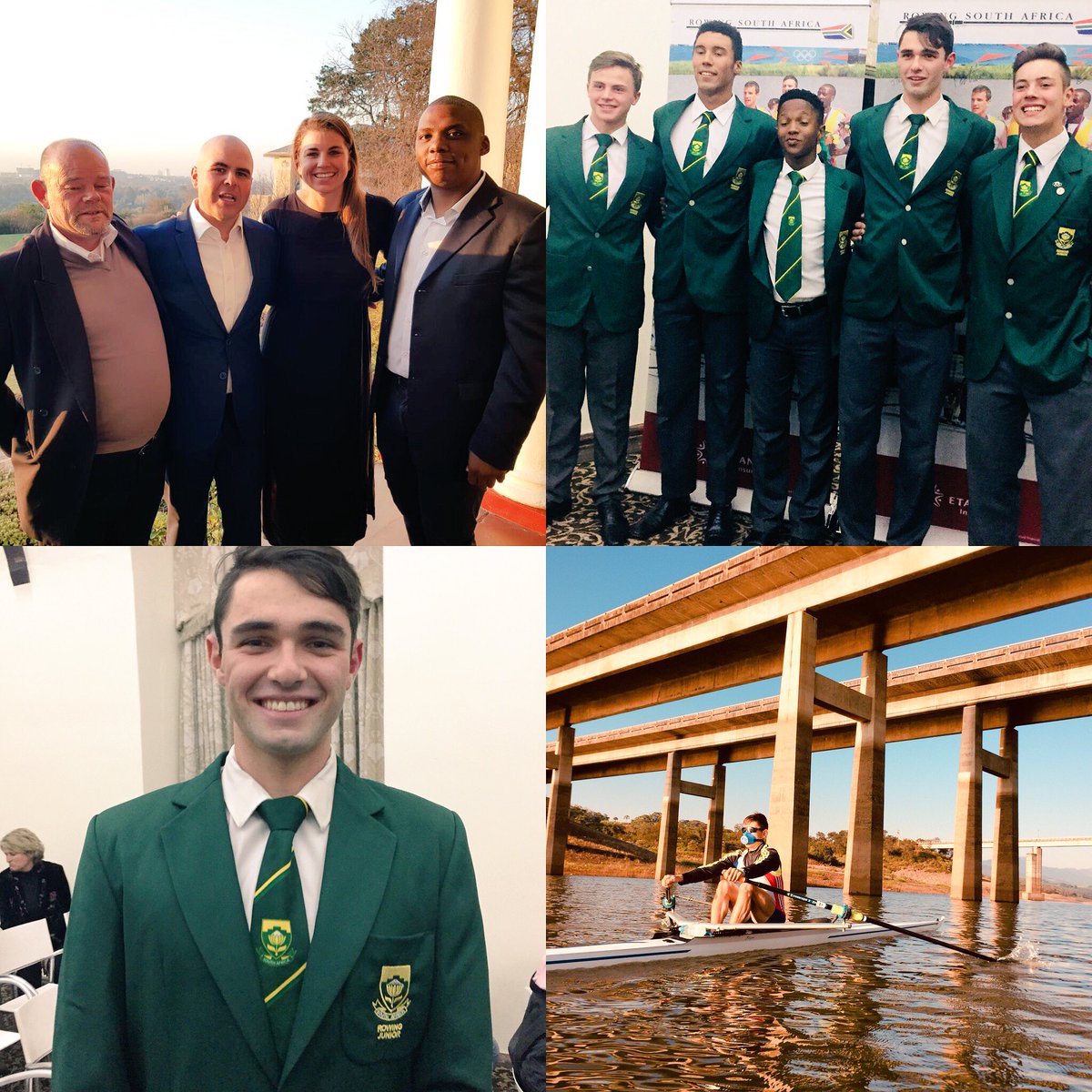 A proud moment for @thegreyandblue Rowing Club. Last night, at a ceremony in Johannesburg, two of our rowers, received their SA Colours in Rowing, and will represent RSA at the World Junior Rowing Championships in Racice, Czech Republic.
Well done Nicholas Botoulas and Liam Smit!