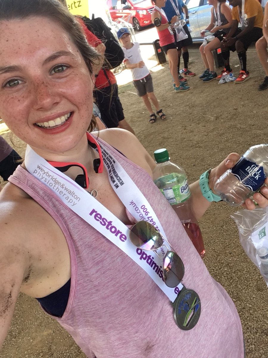 runnatalierun5's tweet image. Thank you @Weybridge10k 

Especially loving the race ribbon #aprilfooled #happyrunner