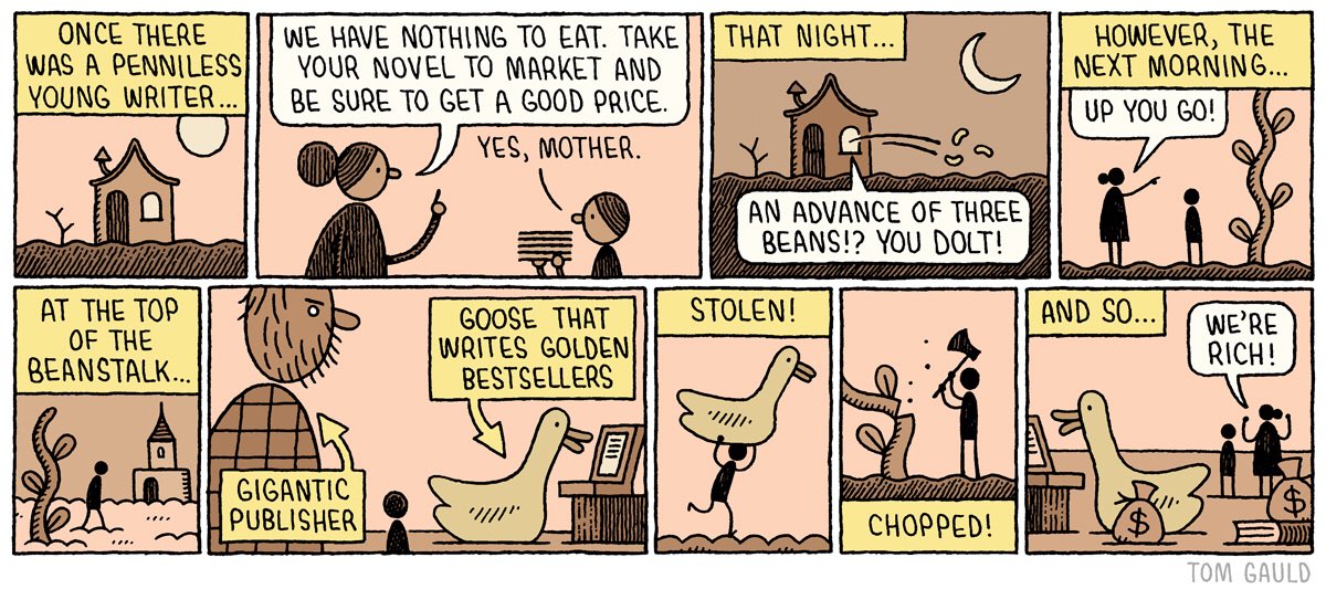 Once there was a penniless writer... (for yesterday's @guardianreview) 