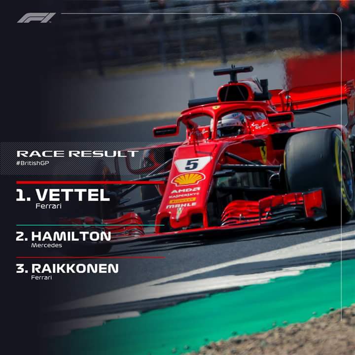 Rizkipedrosa26's tweet photo. Congartulation Sebastian Vettel 
#SebastianVettel 
#ferari 
#F1Silverstone https://t.co/pQRqQyNpCx