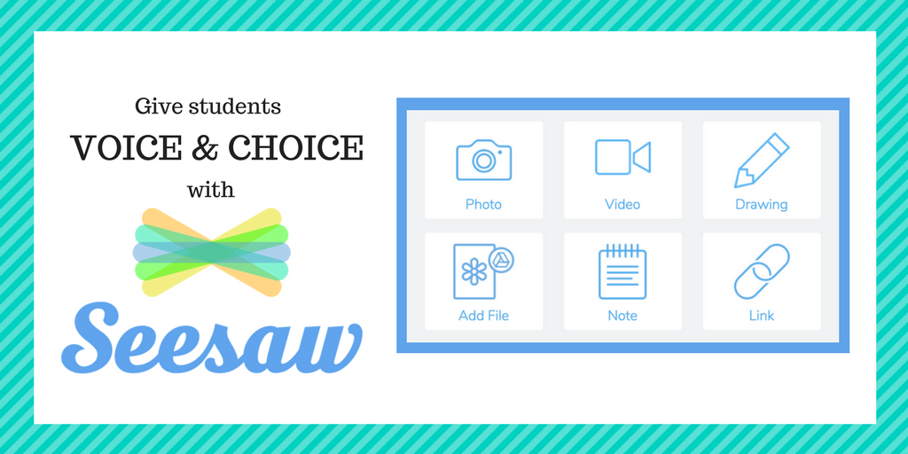 Seesaw gives ALL students voice &amp; choice and makes thinking visible. Learn more here: bit.ly/seesawtools
