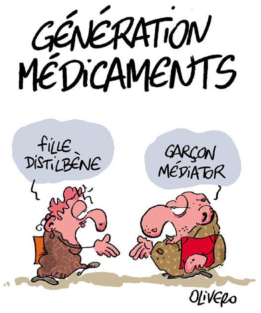 DES_Journal's tweet image. Génération médicaments : fille distilbène, garçon médiator - par Olivero Dessin wp.me/p1zQ5v-10P #distilbene #mediator #medicaments