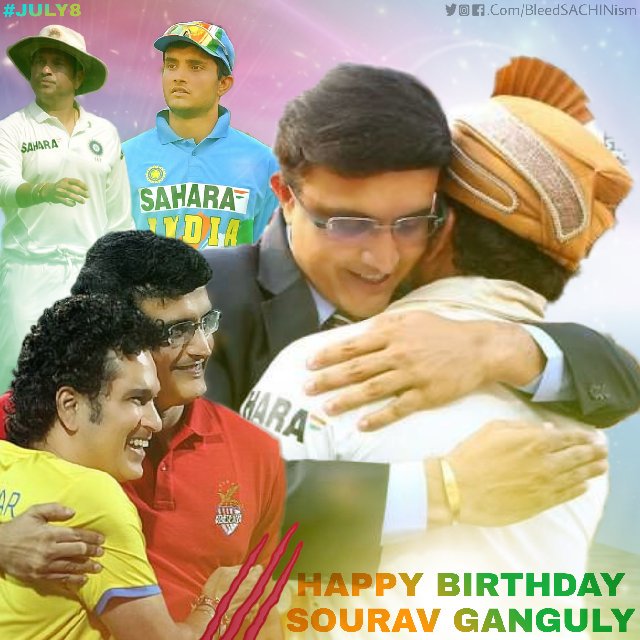 Wishing Bengal \"Sourav Ganguly\" a Very Happy Birthday    