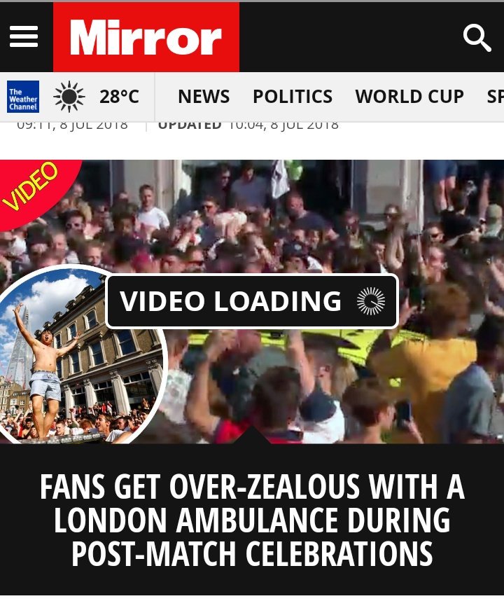 Liverpool fans: "SHOCKING SCENES"

England fans: "Over-zealous"

This is what we have to put up with