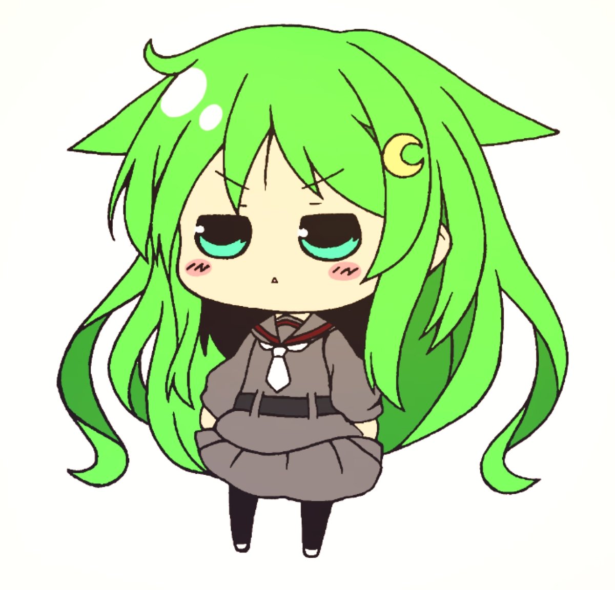 艦これ ぷにっと長月 長月 艦隊これくしょん 艦これ 落書き ボールペン 長 クルクルまじかるーのイラスト