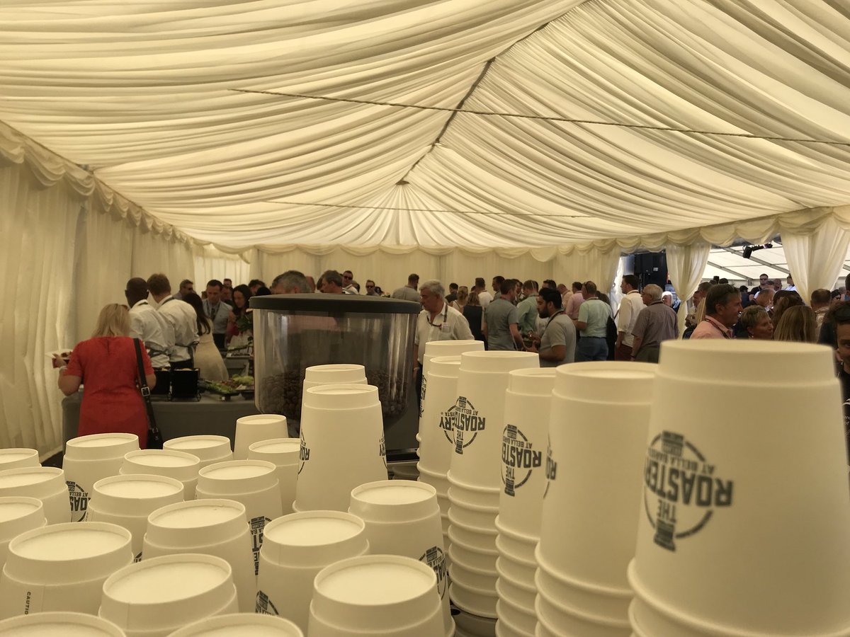 It’s hot but the coffee is still flying out. <a href="/theroasteryuk/">The Roastery</a> <a href="/ForceIndiaF1/">Racing Point F1 Team</a>  partner party.
