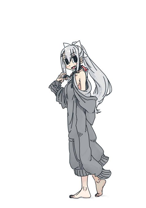 ぶかぶかパーカーのtwitterイラスト検索結果