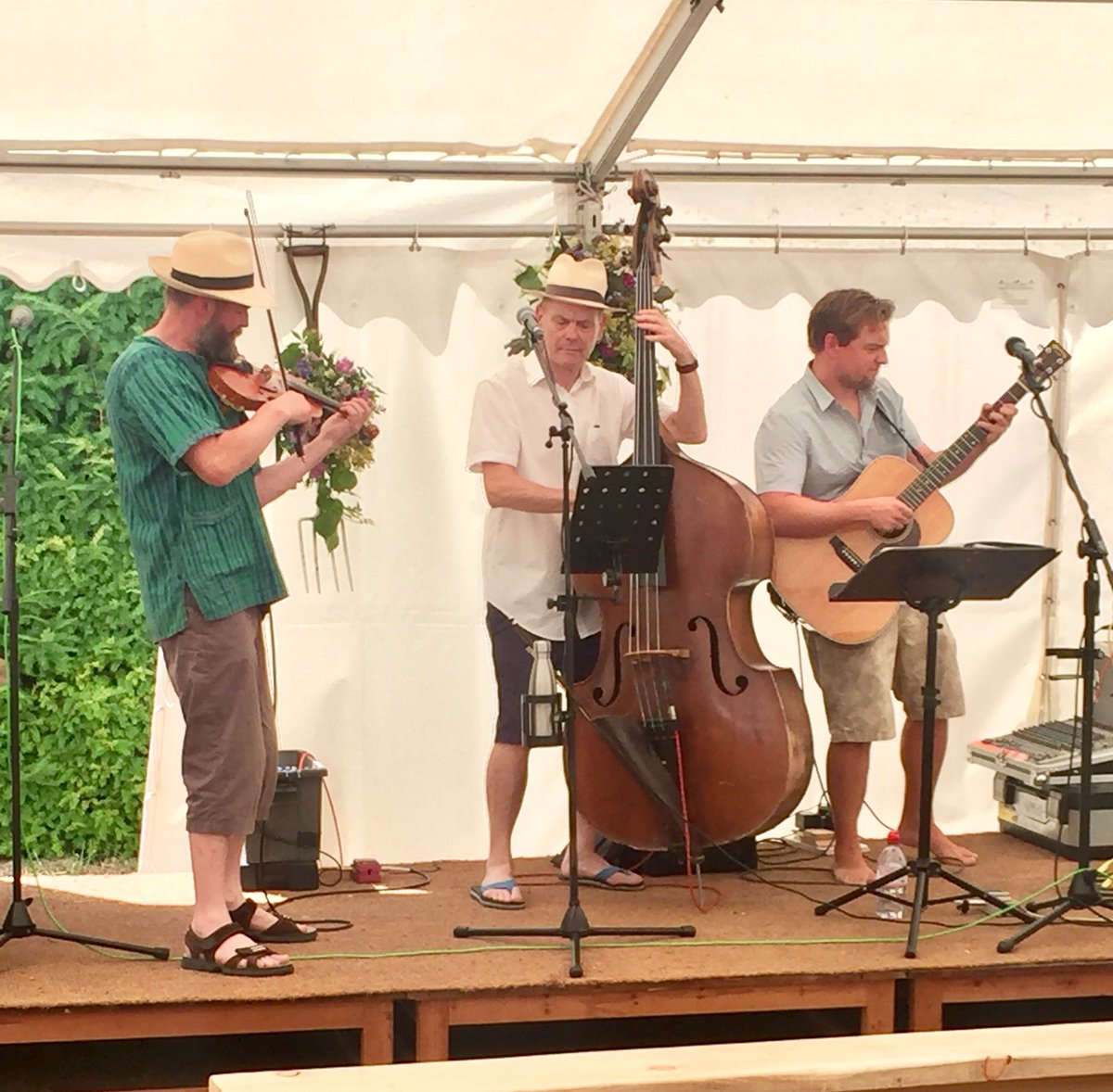 parhaminsussex's tweet image. Live music from #Superstrings at our #GardenWeekend!