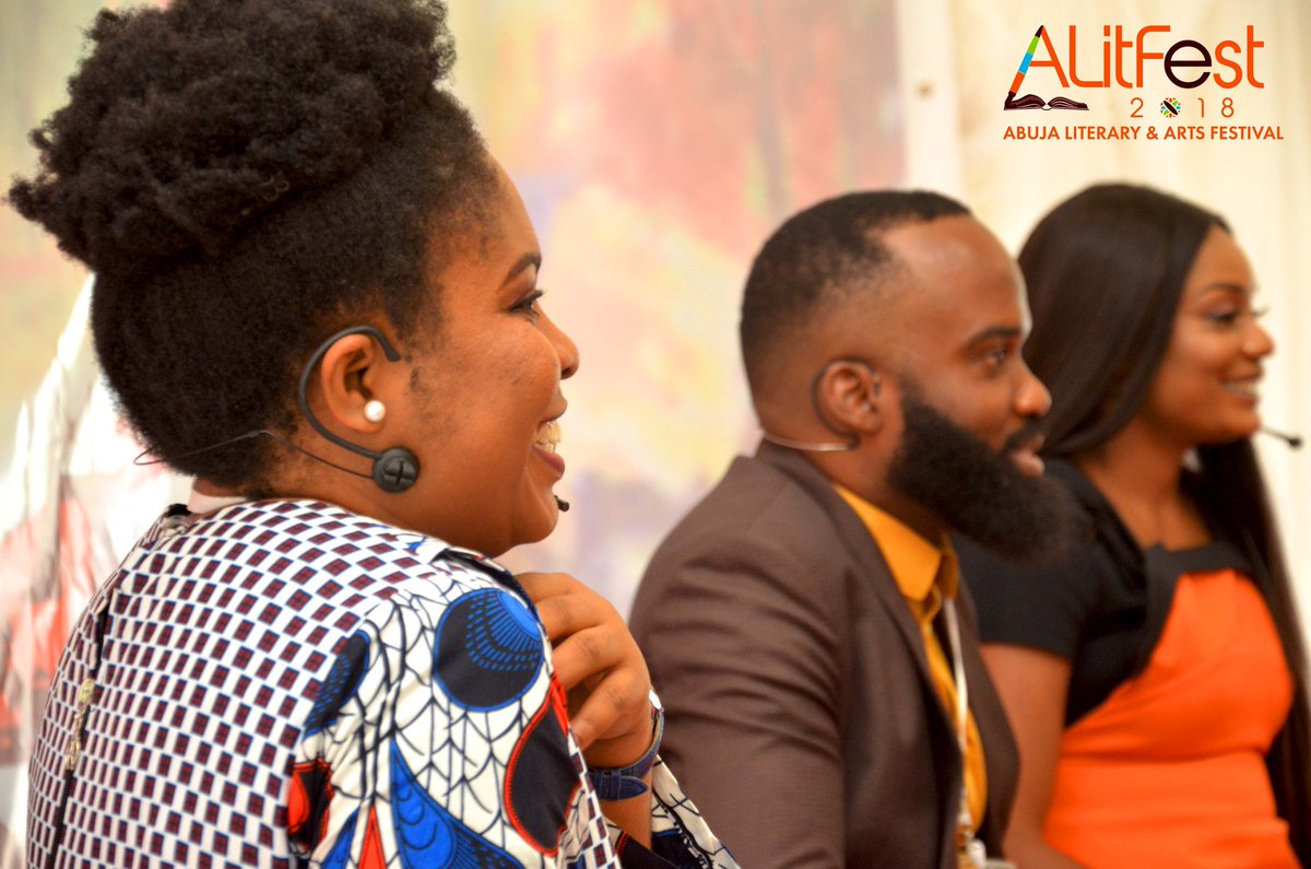 FoonNigeria's tweet photo. Literature, art, and all the creativity we needed to soak in , we felt at @AbujaLitSociety's #Alitfest2018. Twas a wonderful wonderful experience, and it was all smiles.
Look at the fabulous smile on @eketiette right here. Isn't it beautiful? https://t.co/ixVHjUPSKm