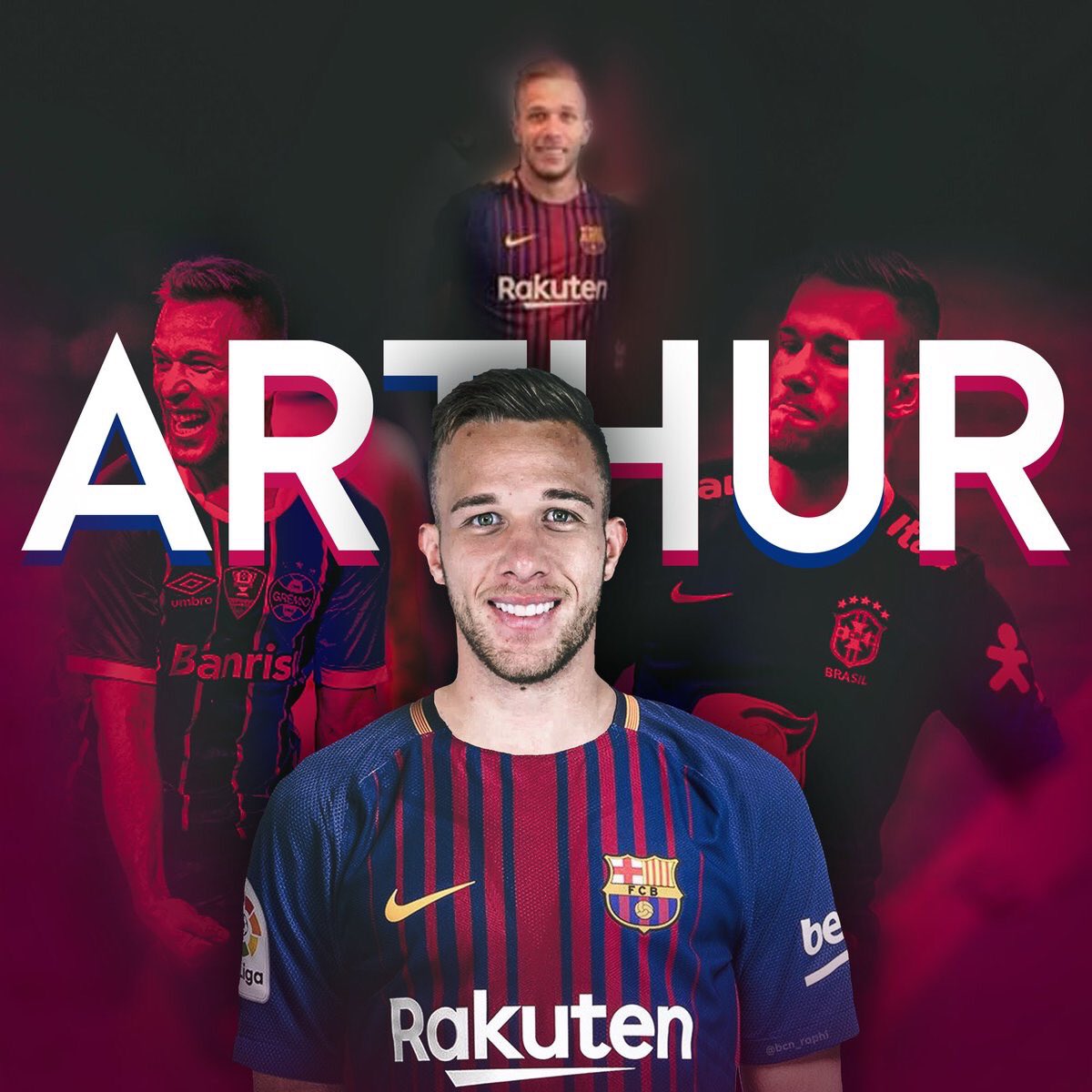 RT🔃 if you can't wait to see Arthur in action for Barcelona!