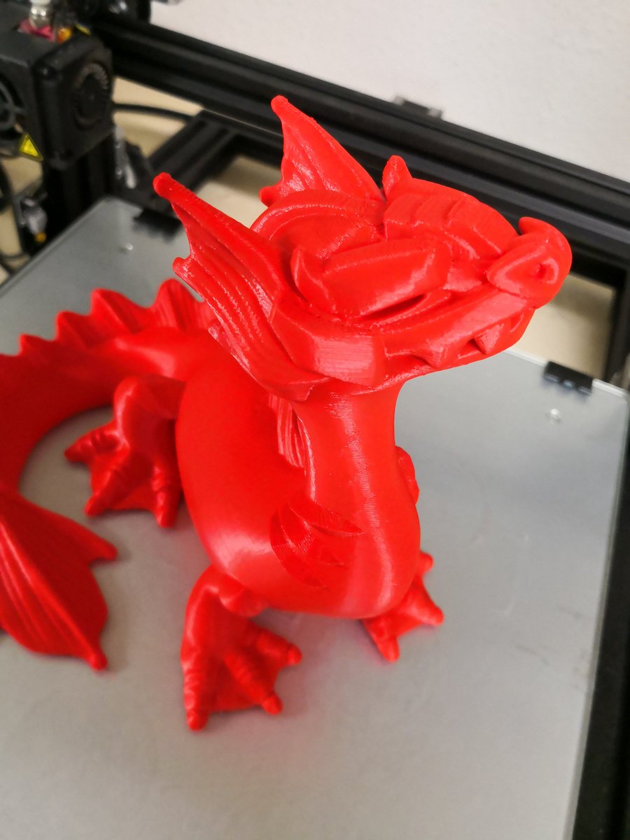 DanielH551987's tweet image. #3dprint this little dragon from #Thingiverse in this great #redlinefilament on my @creality3d Cr10 mini and it looks awesome🐲✌️ #3DPrinting #3dprinter #3ddruck #3ddrucker #3dprinted #only3dprinted #dragons