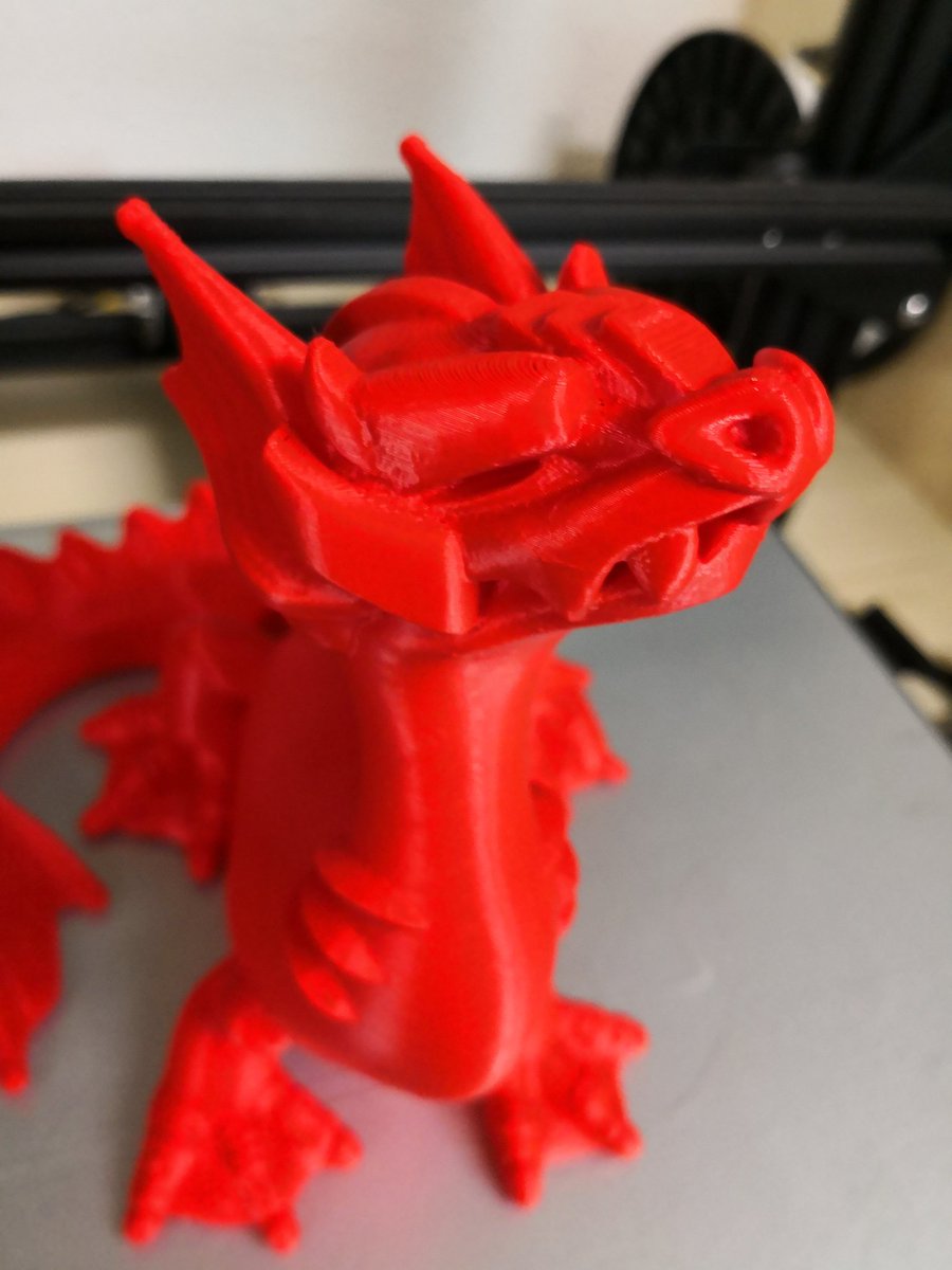 DanielH551987's tweet image. #3dprint this little dragon from #Thingiverse in this great #redlinefilament on my @creality3d Cr10 mini and it looks awesome🐲✌️ #3DPrinting #3dprinter #3ddruck #3ddrucker #3dprinted #only3dprinted #dragons