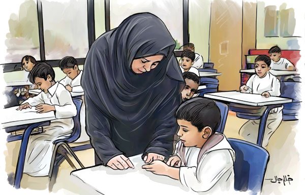 المعلِّم يخدم الوطن بتنشئة جيل واعٍ ومؤهل لمواصلة مسيرة البناء.
#خدمة_الوطن