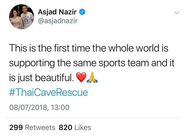 ‘This is the first time the whole world is supporting the same sports team and it is just beautiful’ by @asjadnazir on #twitter 
#thaicaverescue #thainavyseal #bringthoseboyshome #rescue #safejourneyhome #lifedeathwhatever #doulalife #endoflifedoula ift.tt/2L1TMMB