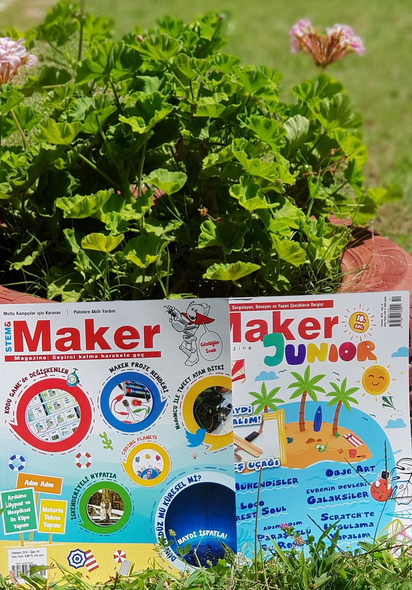 stem_maker's tweet image. YAZ SAYILARIMIZ çayırda çimende, marketler, kitabevleri ve bayilerde! #İyiTatiller #StemMaker ve #MakerJunior İyi okumalar... pusulakitaplik.com/catinfo.asp?ci…