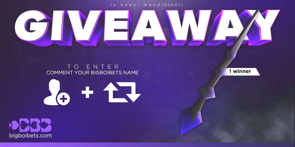 RunechatTweets's tweet photo. 1x Kodai Wand (07) Giveaway! 

Rules:
»Reply with your BBB name
»Other entries via https://t.co/2AwNboVXgB

Ends on July 15th, GL! https://t.co/Q06nVxpvlg