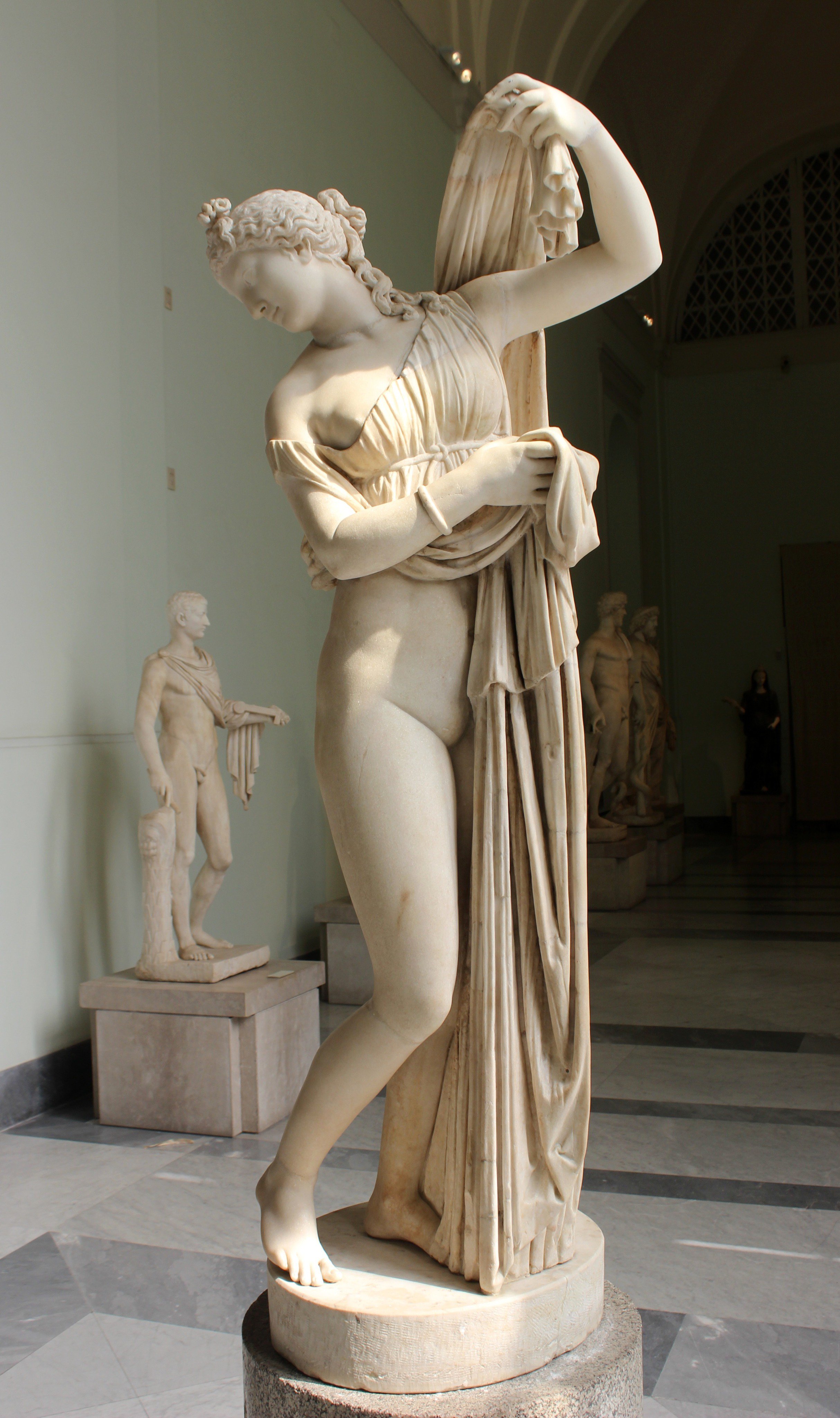 Marble Aphrodite Kallipygos or Callipygian Venus statue