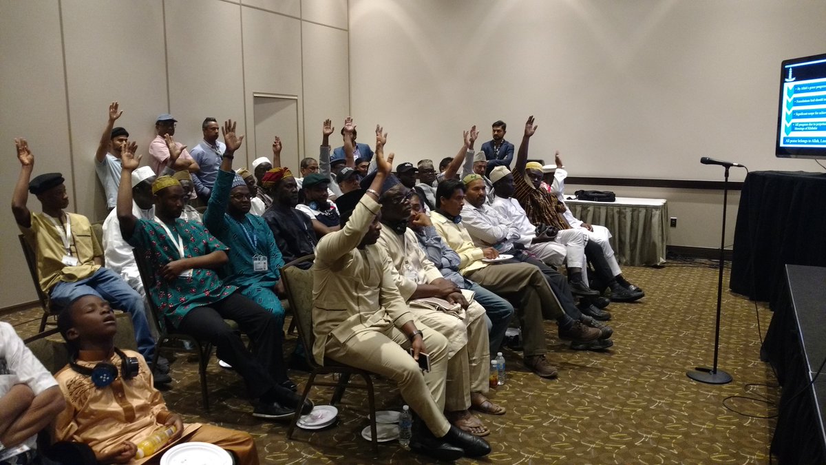 PAAMA_UK's tweet photo. Presidents #PAAMA_UK and #PAAMA_USA presiding over elections for the Office of President #PAAMA_Canada at the inauguration event held during #JalsaCanada. https://t.co/fsynKXsqEk