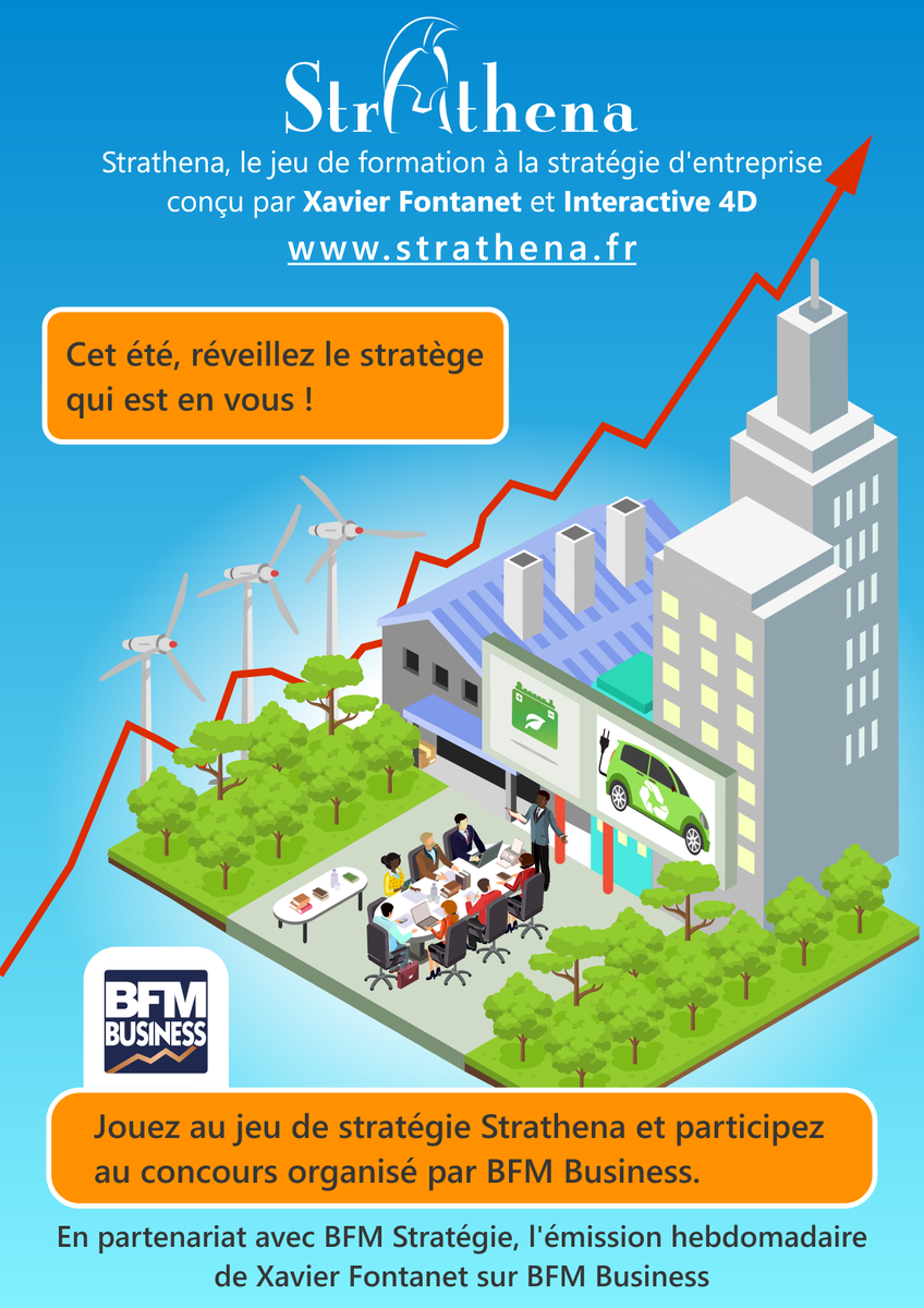 AlexisLacapelle's tweet photo. Cet été, jouez sur https://t.co/miClkvGwvw au serious game de formation à la stratégie d’entreprise conçu par @xjfontanet et @interactive4d et participez au concours #BFMStratégie !
#BFMbusiness #SeriousGame #JeuSerieux #EdTech #ELearning #FrenchTech #SeriousGames #JeuxSérieux https://t.co/CqmJ9pWtO4